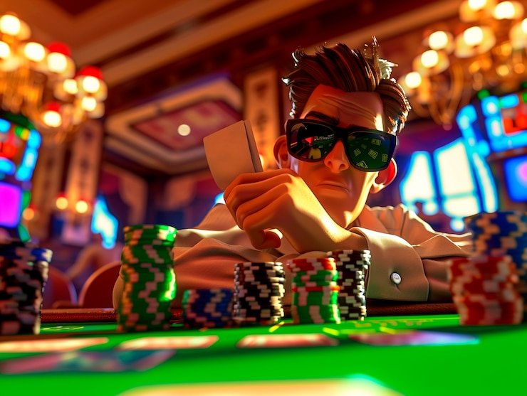 Meja kartu digital Casino Hold'em ns21